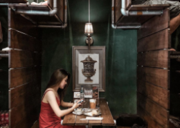 Idee: Platzsparendes Restaurant mit intelligenter Raumaufteilung